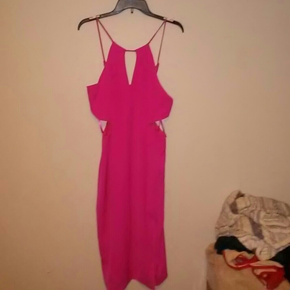 NWT Aqua pink midi dress